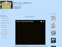 Tablet Screenshot of klevensheaven.com